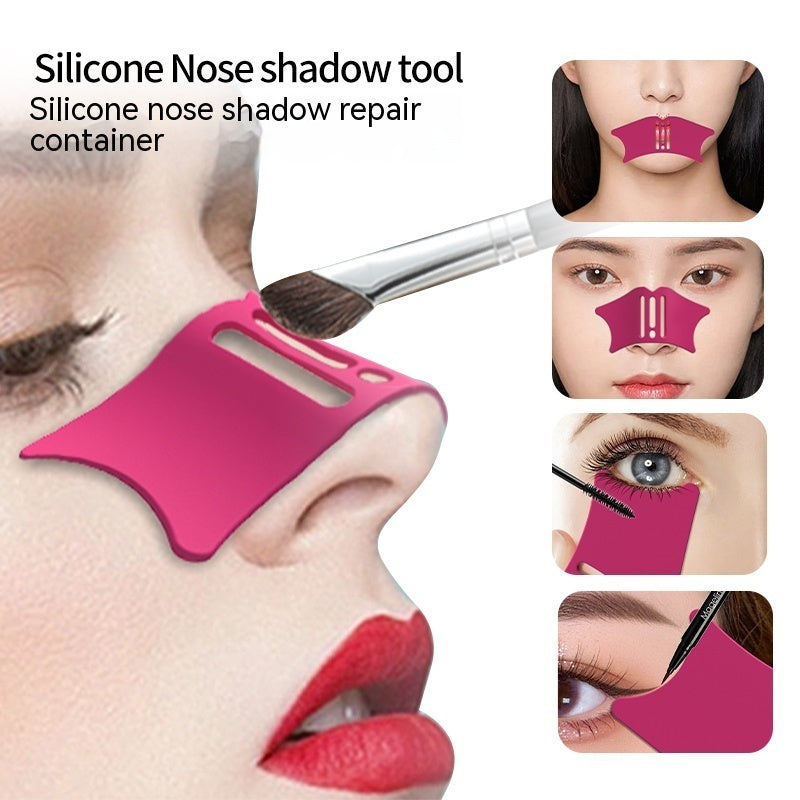 Silicone Nose Shadow Shaver Eyelash Eyeliner Auxiliary Beauty Tools