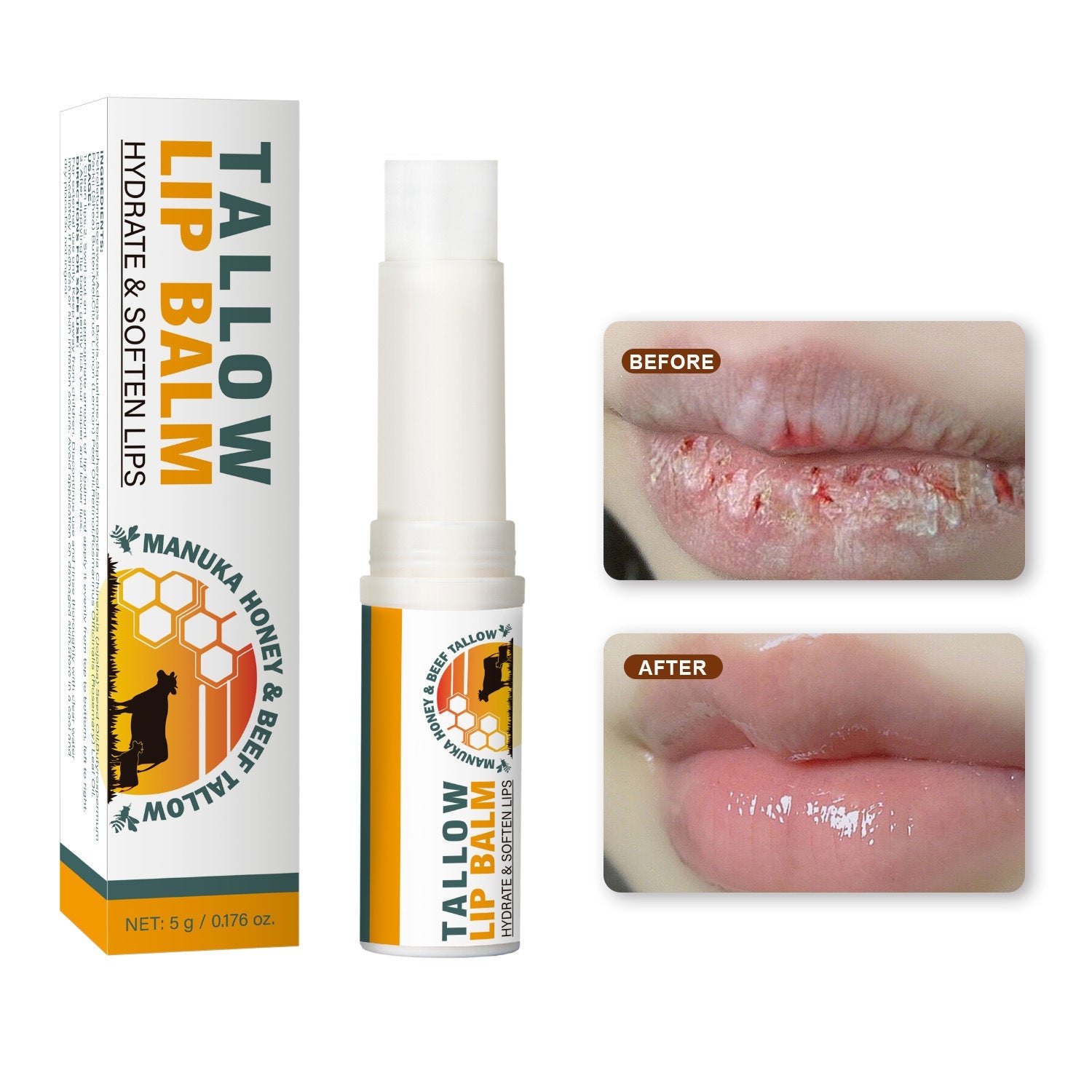 Tallow Lip Balm Beauty Tools